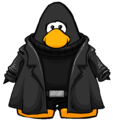 The Nick Fury Coat on a player card.