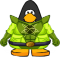 The Ooze Suit on a player card.
