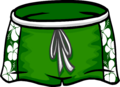 Green Hawaiian Shorts