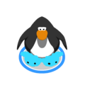 The Blue Puffle Slippers in-game.