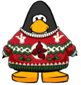 The Festive Sweater on a player card.