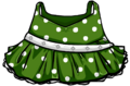 Green Polka-Dot Dress