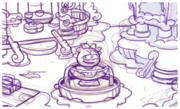 A sneak peek of the Snow Forts.