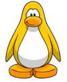 A penguin with the Yellow color.