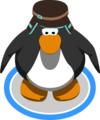 The Brown Teal Cap in-game.