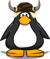 The Caveguin Helmet on a player card.