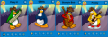 A lineup of their Player Cards
