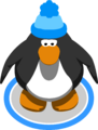 The Blue Pom Pom Toque in-game.