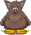 The Brown Bat Costume on a player card.