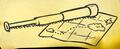 A map found in Rockhopper's Journal. Could that be the route between Club Penguin Island and Rockhopper Island?