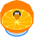 The Orange Costume in-game.