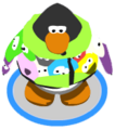 The Puffle Scuffle Hoodie in-game.