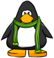 The Green Trendy Scarf on a player card.