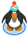The Polka Dot Puffle Hat in-game