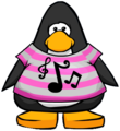 The Pop Music Shirt on a player card.