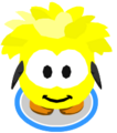 The Yellow Puffle Costume in-game