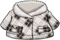 Checked Crop Coat Secret item