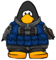 The Comm Gear on a player card.