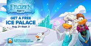Club Penguin's homepage (Slide 1).