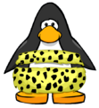 The Leopard-print Two-piece on a player card.