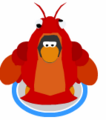 The Lobster Costume in-game.