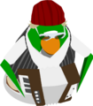 Petey K's third in-game avatar playing the accordion.
