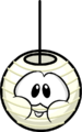 The Cheeky Lantern as a white puffle.