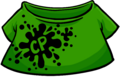 Green T-shirt with CP splatter