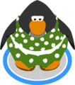 The Green Polka-Dot Dress in-game.