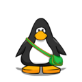 The Green Satchel on a player card.