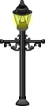 Wrought Iron Lamp Post Secret item