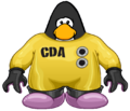The CDA Suit on a player card.
