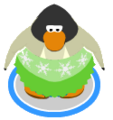 The Floating on Ice Dress in-game.