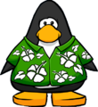 The Hawaiian Shirt on a player card.