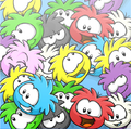 Puffle Collage Background