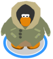 The Khaki Expedition Jacket in-game.