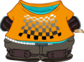 Orange Skater Outfit