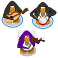 Acoustic or electric guitar, drumsticks and violin