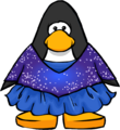The Purple Figure Skating Dress on a player card.