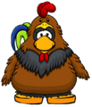 The Rooster Costume on a player card.