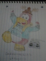 A drawing of Darkhorse137 (my penguin) I did in real life.