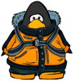 The Yellow Expedition Jacket on a player card.