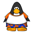 The Orange Hawaiian Shirt as seen on a player card.