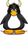 The Armored Viking Helmet on a player card.