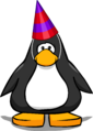 The 9th Anniversary Hat on a player card.
