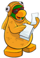 Rookie reading The Twelfth Fish script.