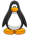 A penguin with the Black color.