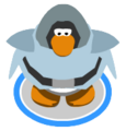 The Knight Costume in-game.