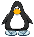 The Glacial Sandals on the player card.