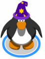The Purple Wizard Hat in-game.